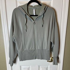 Athleta Sage Green Hooded Jacket